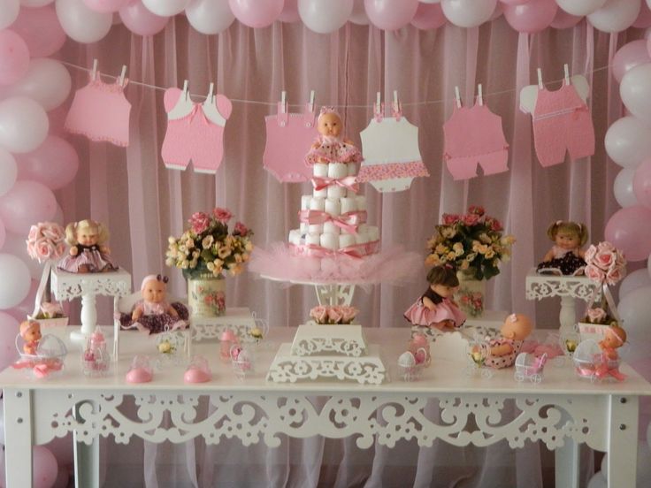 Decoração de Chá de Bebê para Meninas