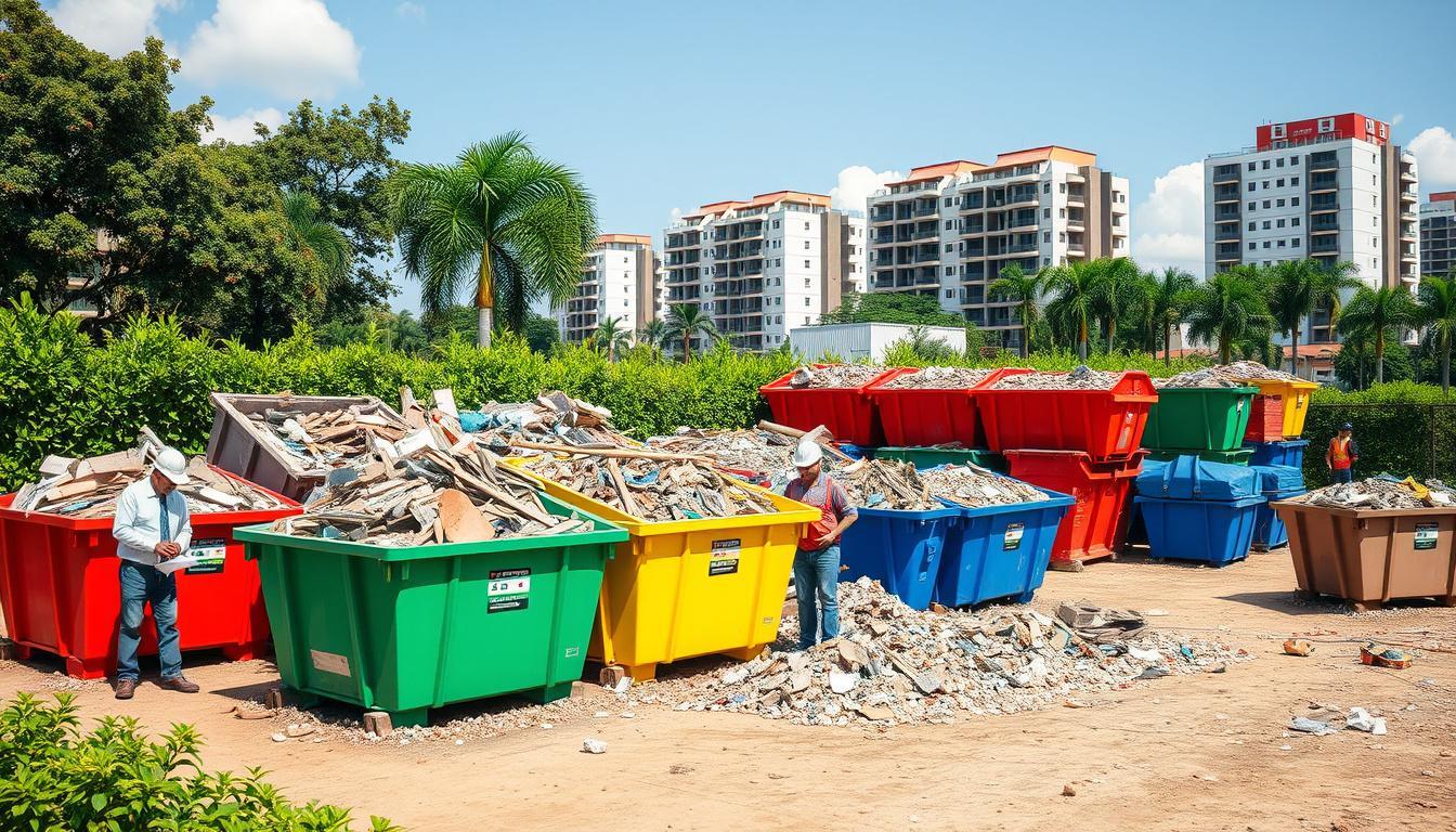 Como escolher a melhor caçamba para resíduos em obras em Piracicaba